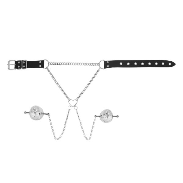 Nipple Clips Adjustable Pressure Chains Necklace Stainless Steel Non Piercing Body - Image 7