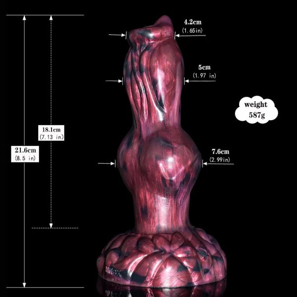 Large Dog Knot Dildo With Strong Sucker Dark Spirits Fantasy Penis G Spot - Image 11