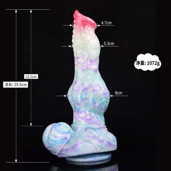Huge Animal Dildo Vaginal G-spot With Suction Cup Horse/Wolf/Dog Penis - Image 16