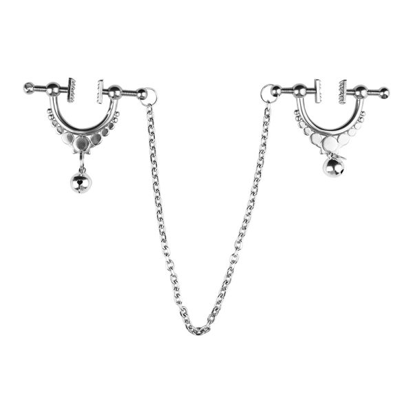 Stainless Steel Body Chain Clamps Clips Stainless Steel Adjustable Nipple - Image 2