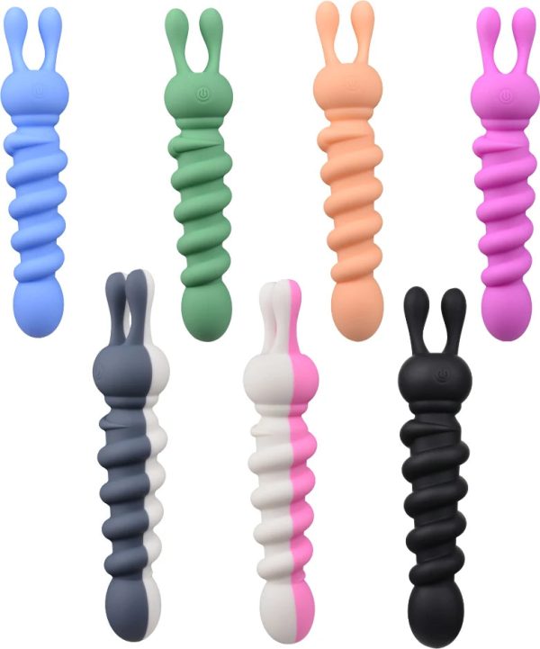 Thrusting Rabbit Vibrator Wand Adult Sex Toy for Clitoral Stimulation Handheld - Image 6