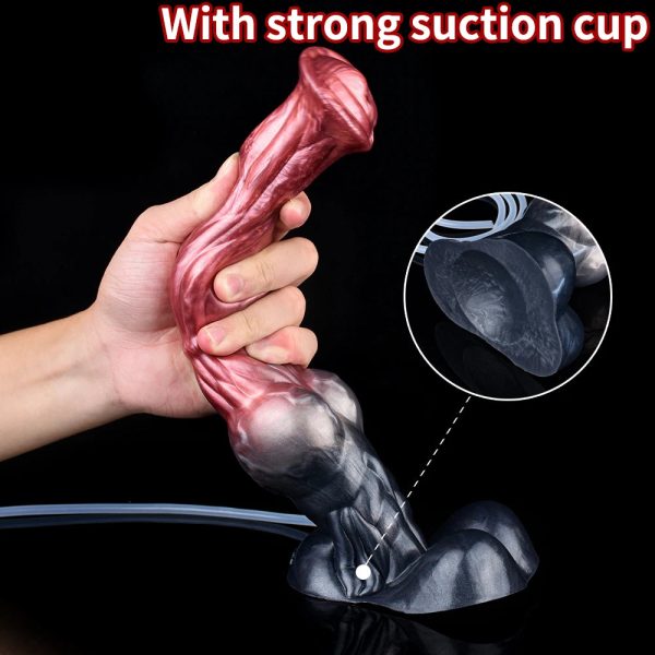 Silicone Horse Dildo With Squirting Function Fantasy Realistic Masturbators - Image 5