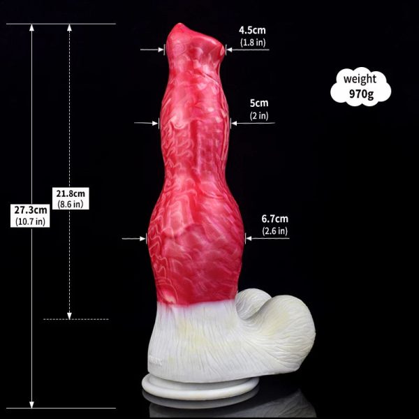 Huge Animal Dildo Vaginal G-spot With Suction Cup Horse/Wolf/Dog Penis - Image 23