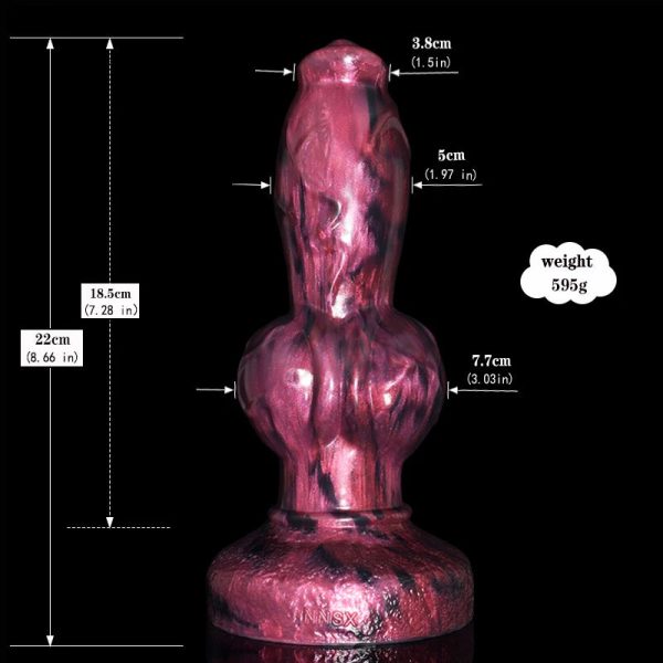 Large Dog Knot Dildo With Strong Sucker Dark Spirits Fantasy Penis G Spot - Image 10