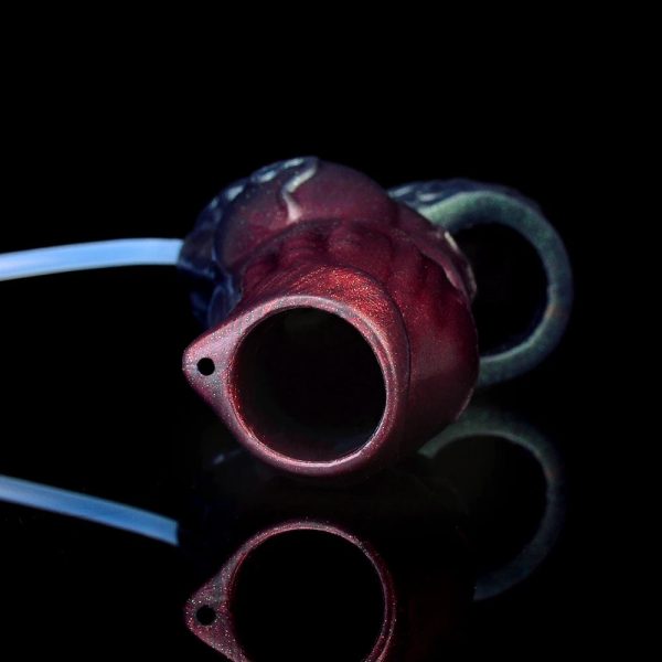 Dark Fantasy Monster Hollow Water Spray Penis Sleeve Soft Silicone Sex Toys - Image 3
