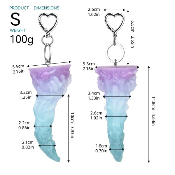 Silicone Butt Plug Pendant Hangable Anal Plug Fantasy Dildo - Image 6