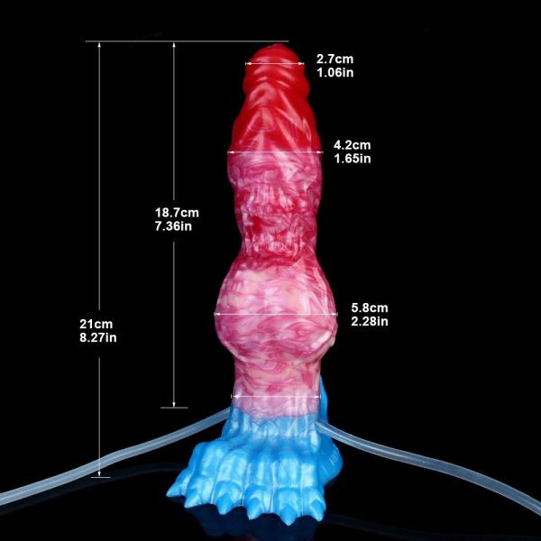 Squirting Inflatable Dildo with Strong Suction Cup Body - Image 6