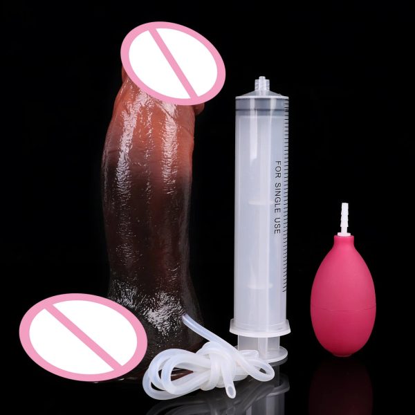 Black Realistic Dildo Silicone Penis with Strong Suction Cup - Image 8