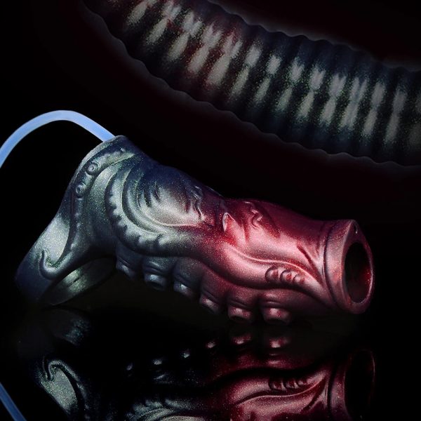 Dark Warrior Octopus Tentacle Hollow Water Spray Penis Sleeve Male Masturbator - Image 4