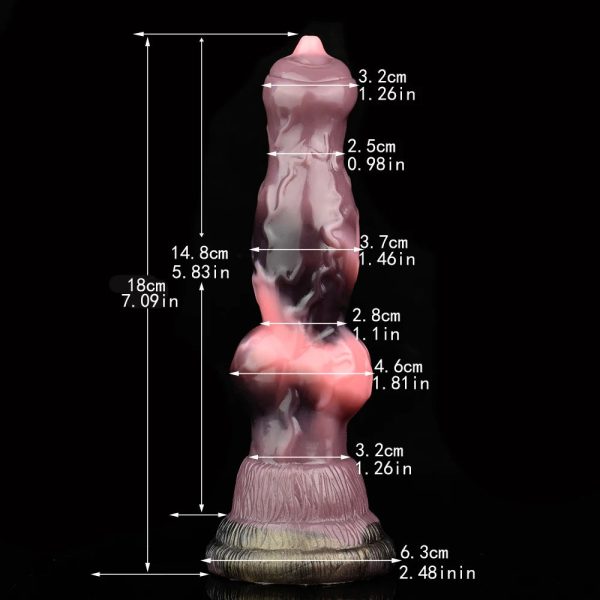 Fantasy Dildo with Strong Suction Cup Hands-Free Anal Play Flexible - Image 6