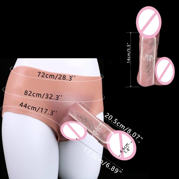 Penis Sleeve Cock Sleeve and Silicone Pants Realistic Penis - Image 6