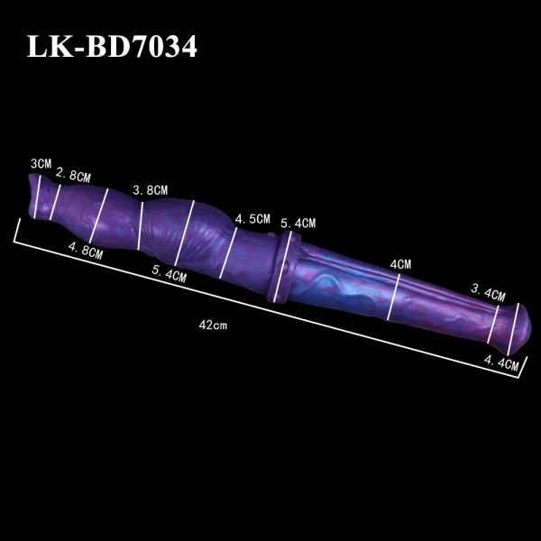 Blue Demon G-Spot Lesbian Dildo Double Head Prostate Massager Anal Plug - Image 18