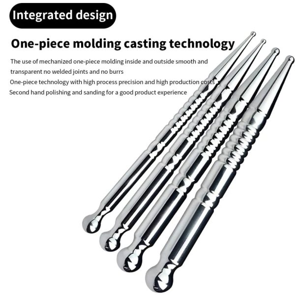 4 Sizes of Horse Eye Stick Male Prostate Stimulator Pleasure Stainless Steel - Image 3