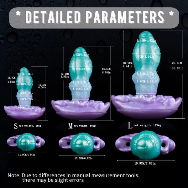 Fantasy Butt Plug Fetish Giant Design Simulated Penis 3D Textured Butt Plug - Image 6