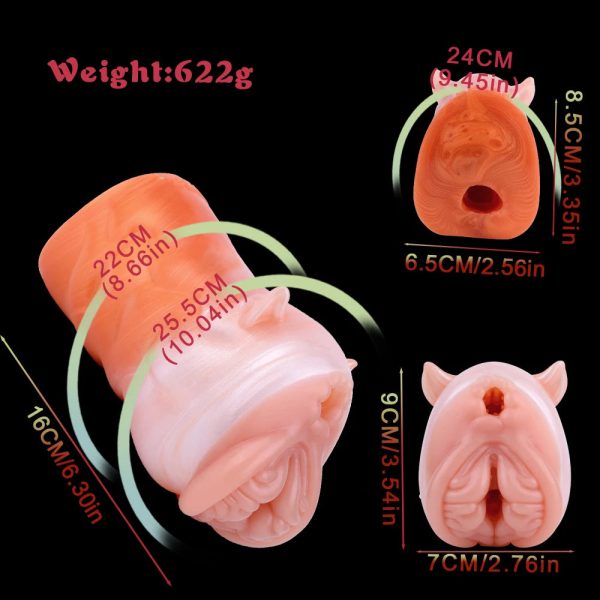 Corgl Colour Cow Male Masturbator Soft Liquid Silicone Vagina Anal Pocket Pussy - Image 5