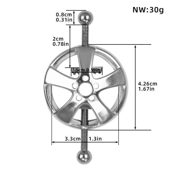 Adjustable Metal Nipple Clamps Necklace Entertainment Chain Clip Non-Piercing - Image 6