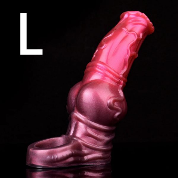 Penis Sleeve Soft Silicone Reusable Penis Enlarger Rings Dildo Enlargers - Image 8