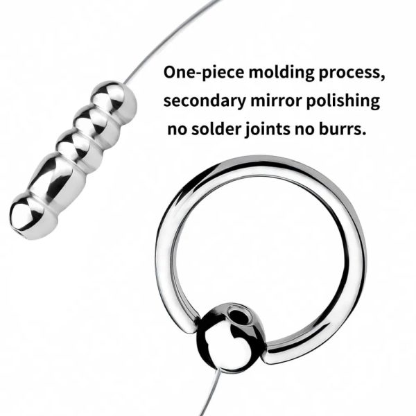 6 Sizes of Horse Eye Stick Male Prostate Stimulator Pleasure Stainless Steel - Image 4
