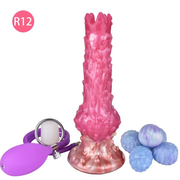 Alien Ovipositor Manual Inflatable Ovulation Lesbian Masturbator Vaginal Anus Stimulation - Image 7