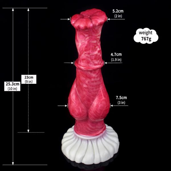 Huge Animal Dildo Vaginal G-spot With Suction Cup Horse/Wolf/Dog Penis - Image 25