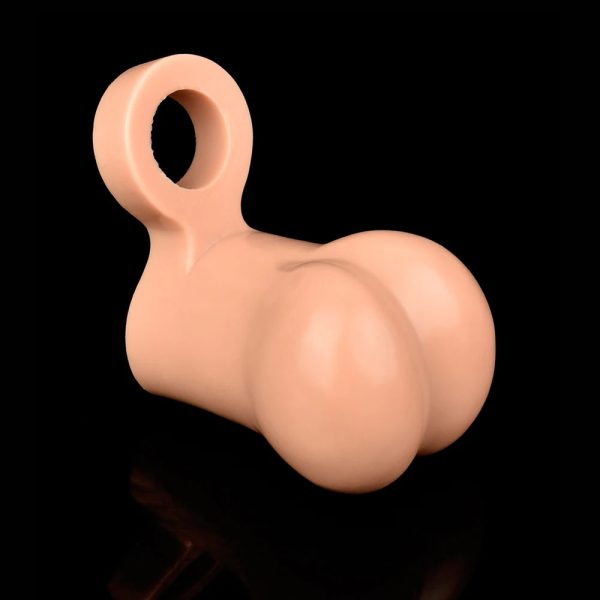 Testicle Sleeve For Men Soft Liquid Silicone Fake Testicle Testicle Enlargement - Image 3