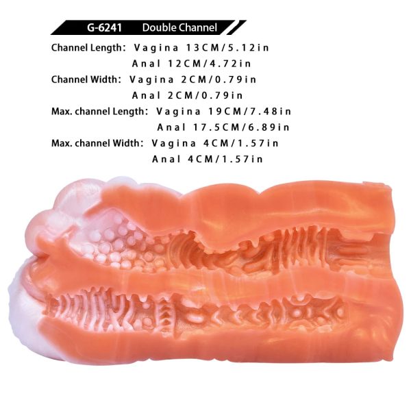 Corgl Colour Male Masturbator Soft Liquid Silicone Vagina Anal Pocket Pussy - Image 6
