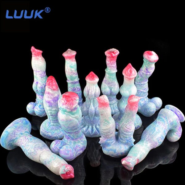 Huge Animal Dildo Vaginal G-spot With Suction Cup Horse/Wolf/Dog Penis - Image 6