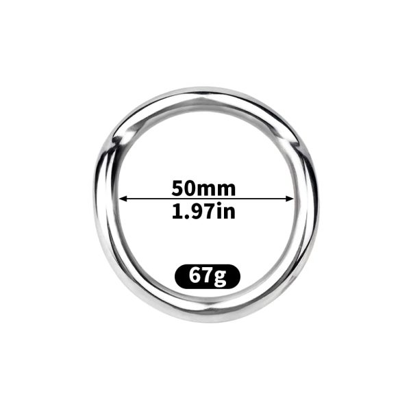 Stainless Steel Male Metal Cock Chastity with 3 Sizes Ring Invisible Lock - Image 9