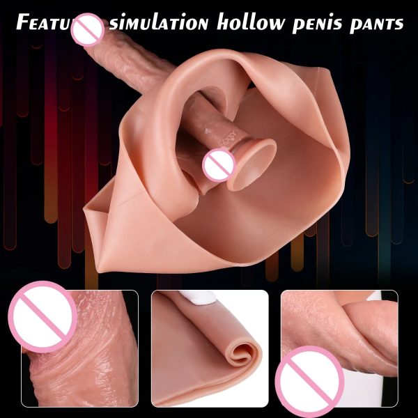 Penis Sleeve Cock Sleeve and Silicone Pants Realistic Penis - Image 4