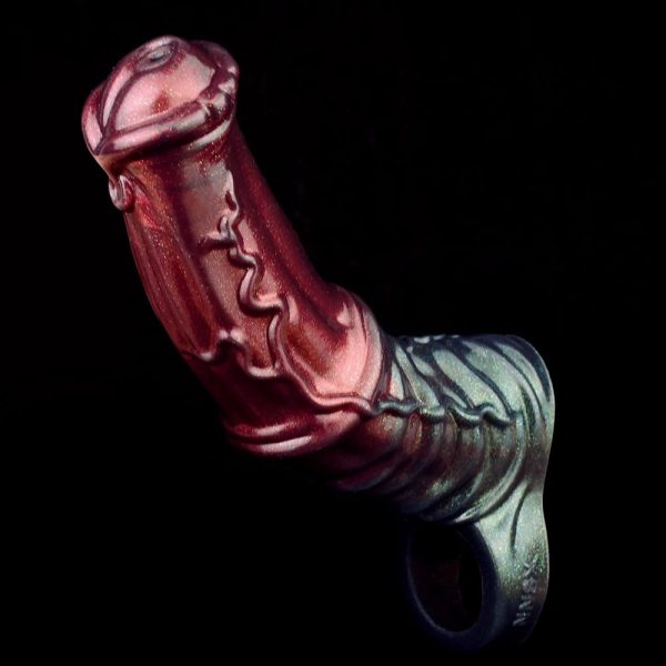 Black Penis Sleeve Extender Penis Extension Enlarger Girth Enhancer Sleeve Cock Sheath Penis - Image 2