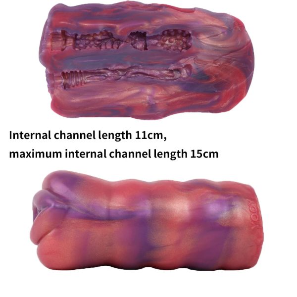 New Dual Channel Masturbator For Men Soft Silicone Sex Toys - Image 6