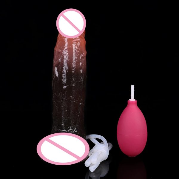 Black Silicone Dildo with Strong Suction Cup for Men Women - Image 12