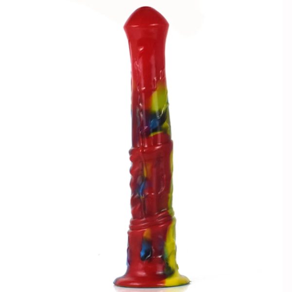 Long Horse Ejaculation Fantasy Dildo Gray Meat Color Animal Vaginal - Image 12