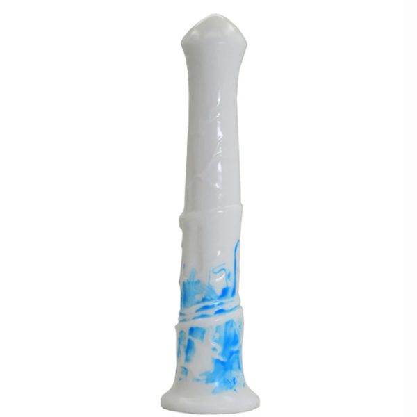 Long Horse Ejaculation Fantasy Dildo Gray Meat Color Animal Vaginal - Image 9