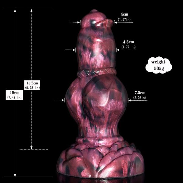 Large Dog Knot Dildo With Strong Sucker Dark Spirits Fantasy Penis G Spot - Image 7