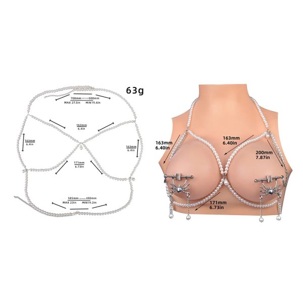Spider Nipple Chain Clamps Clips Non Piercing Stainless Steel Adjustable Pressure Nipple Rings - Image 4