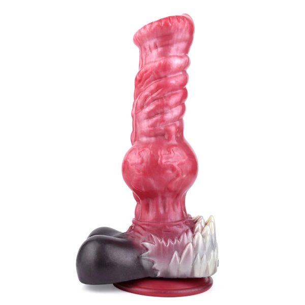 Wolf Dildo with Suction Cup Silicone Huge Knot Anal Plug Syringe Tube Spray Ejaculation Penis - Image 11