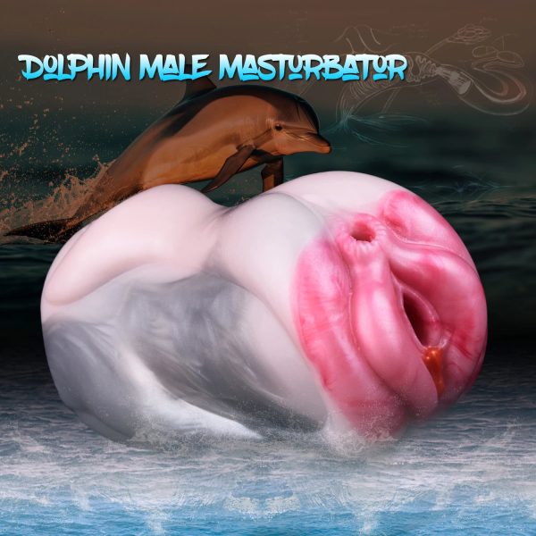 Dolphin Realistic Male Masturbator with  Vagina and Anal - Image 2