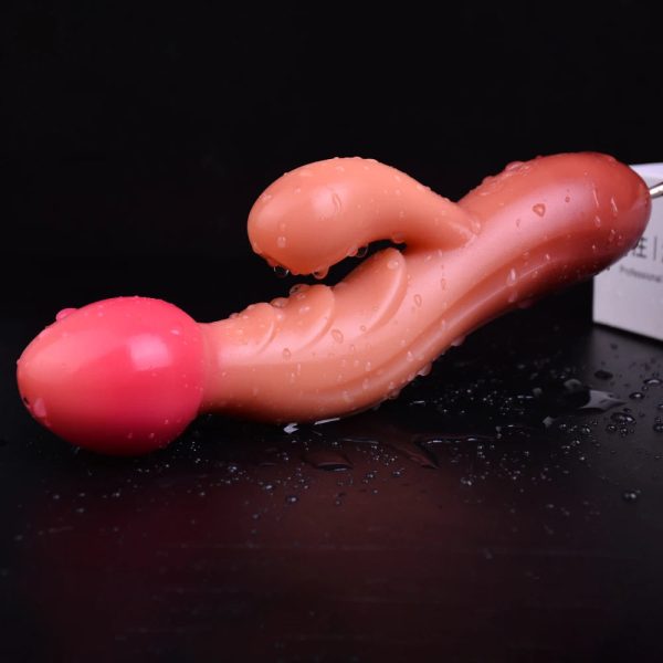 Dual Rabbit Vibrators Adult Sex Toys for Women Simulated Skin Liquid - Image 7