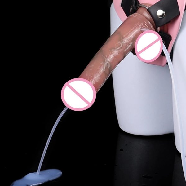 Stimulated Artificial Penis With Squirting Function Soft Silicone Ejaculation Dildo - Image 3
