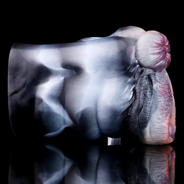 Animal Zebra Masturbation Cup Dual Channel Silicone Masturbator Realistic Vaginal - Image 4