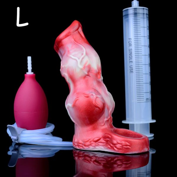 Animal Hollow Water Spray Penis Sleeve  Realistic Male Sex Toys - Image 10