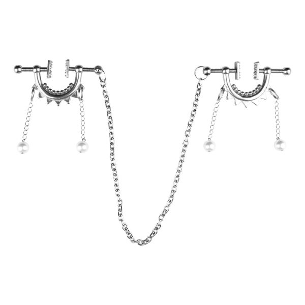 Stainless Steel  Nipplerings Piercings Adjustable Clip On Nipple Rings Stimulator - Image 2