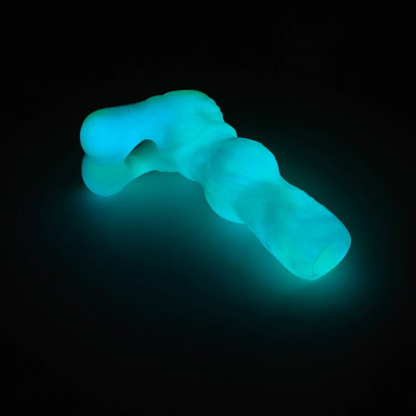 Luminous Penis Sleeve Extender Male Sex Toy Bondage Cock Delay Ejaculation - Image 5