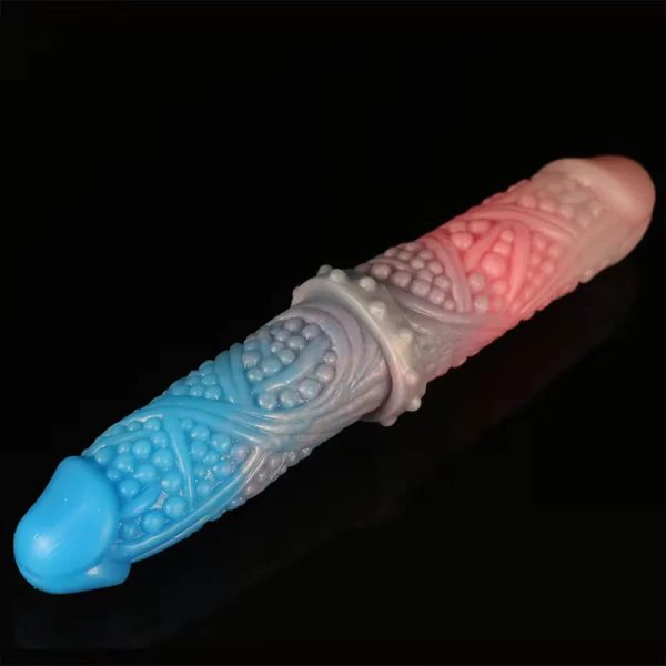 Super Long Double Head Horse Dick Huge Kont Dildo Soft Liquid Silicone Anal Plug - Image 12