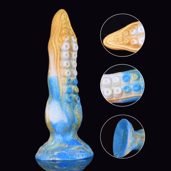 Octopus Tentacle Dildo with Strong Sucker Dog Knot Penis Cock - Image 2