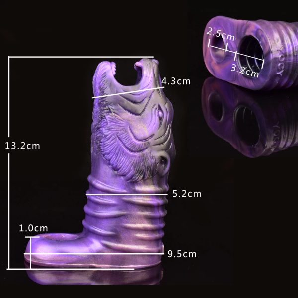 Soft Silicone Fantasy Tiger Penis Condom Male Penis - Image 6