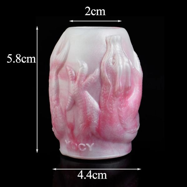 Men's Penis Enlargement Sleeve Fantasy Dragon Soft Liquid Silicone Penis - Image 9