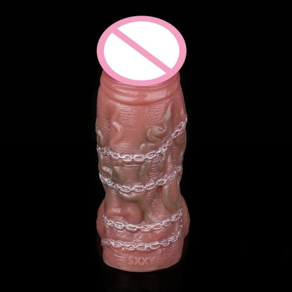 Penis Sleeve Cock Sleeve Realistic Penis Extender Soft Silicone Penis Enlarger - Image 2