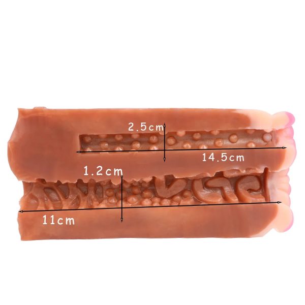 Silicone Male Masturbator Sex Toys with Animal Fur Pocket Pussy - Image 6